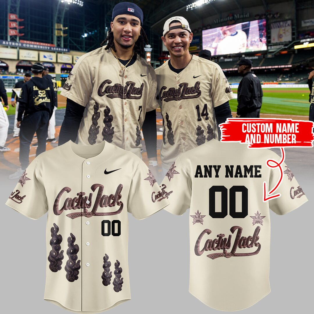 Houston Astros Mlb 2025 Nike Cactus Jack Hbcu Custom Jersey Gift for Fans