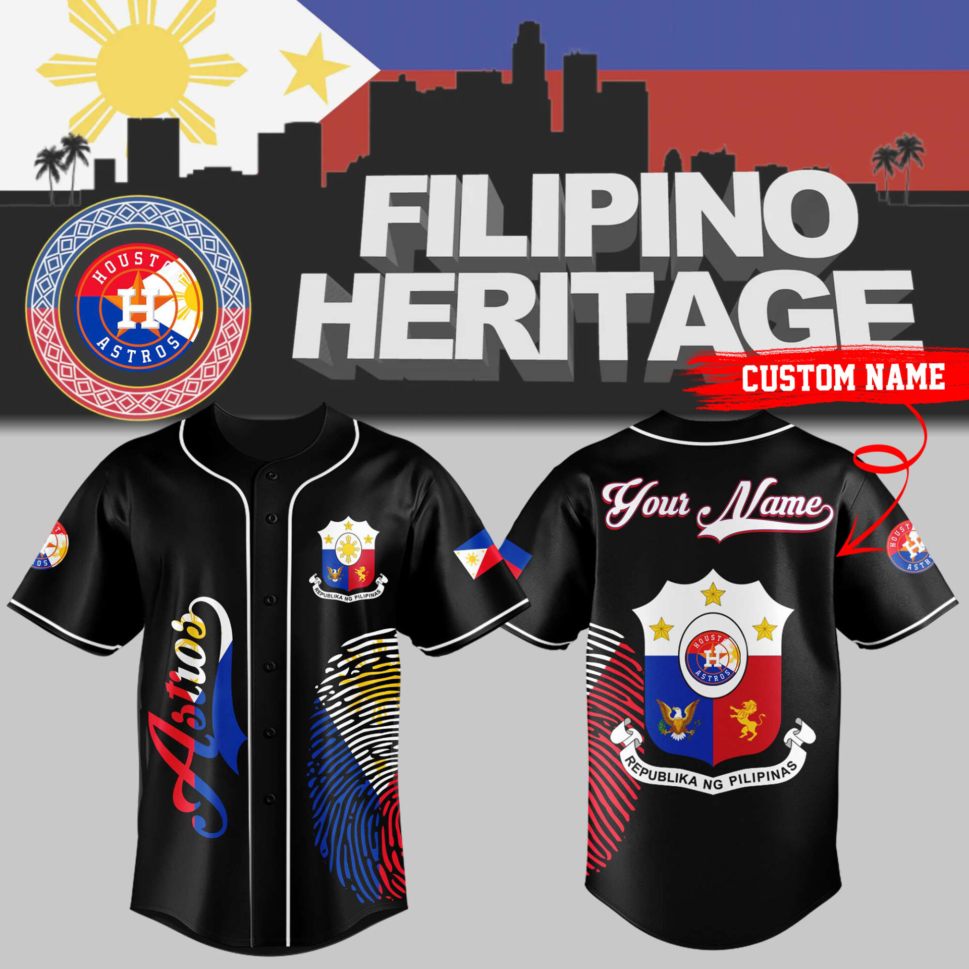 Houston Astros Philippines Heritage Night Jersey Gift Ideas For Baseball Fans