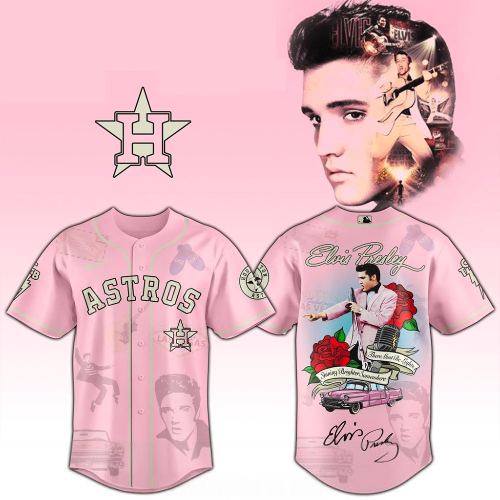 Houston Astros X Elvis Presley Jersey Houston Astros Merch Baseball Enthusiast Gifts