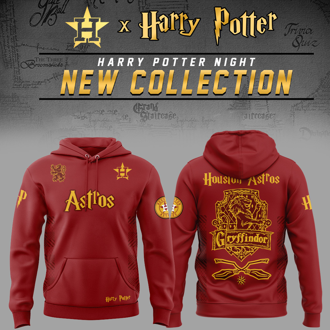 Houston Astros X Harry Potter Night Gryffindor House Hoodie Gift for Fans