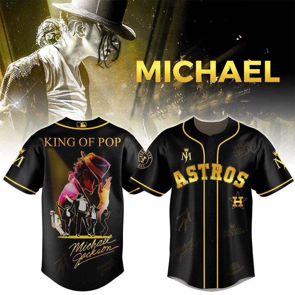 Houston Astros X Michael Jackson King Of Pop Jersey Houston Astros Merch Gifts For Men