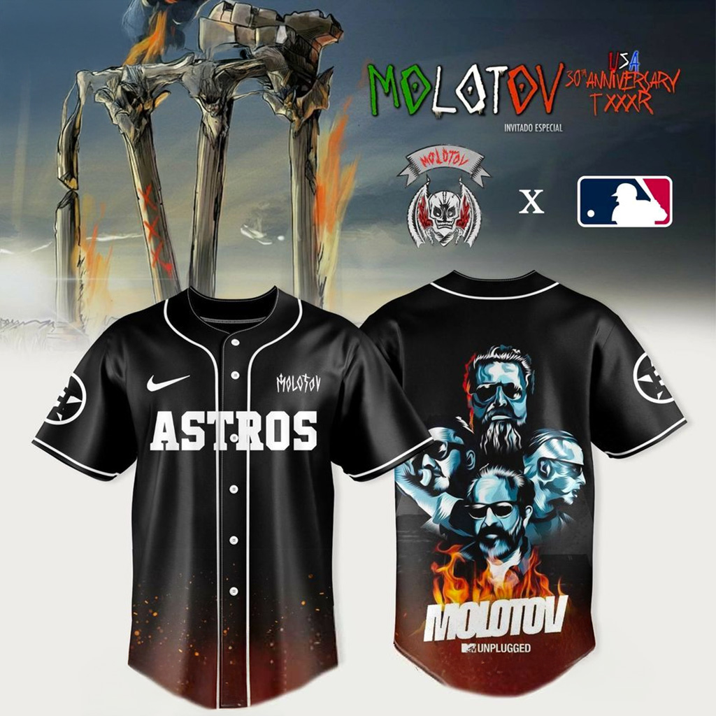 Houston Astros X Molotov 30Th Anniversary TXXXR Jersey Houston Astros Merch Fans Gifts