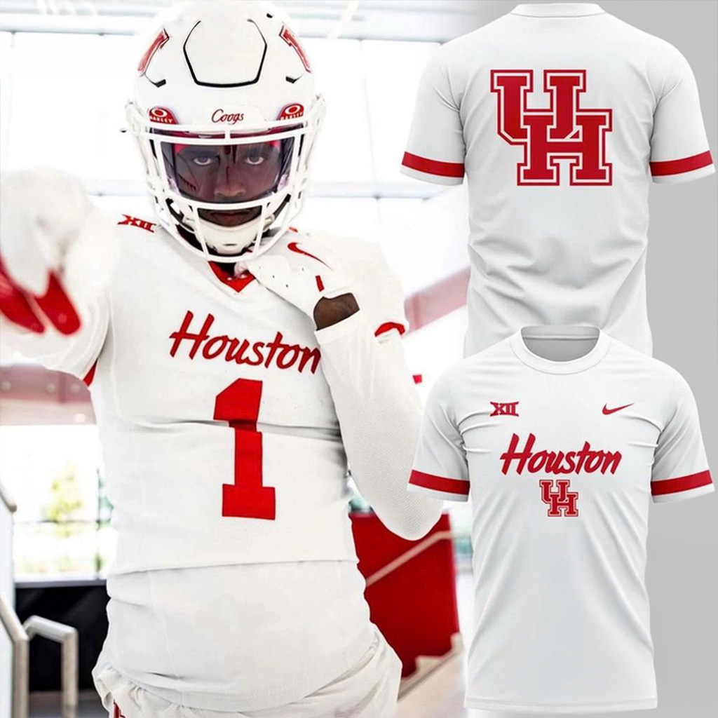 Houston Cougars Football New Uniform 2025 T-Shirt Houston Cougars Merch Fans Gifts