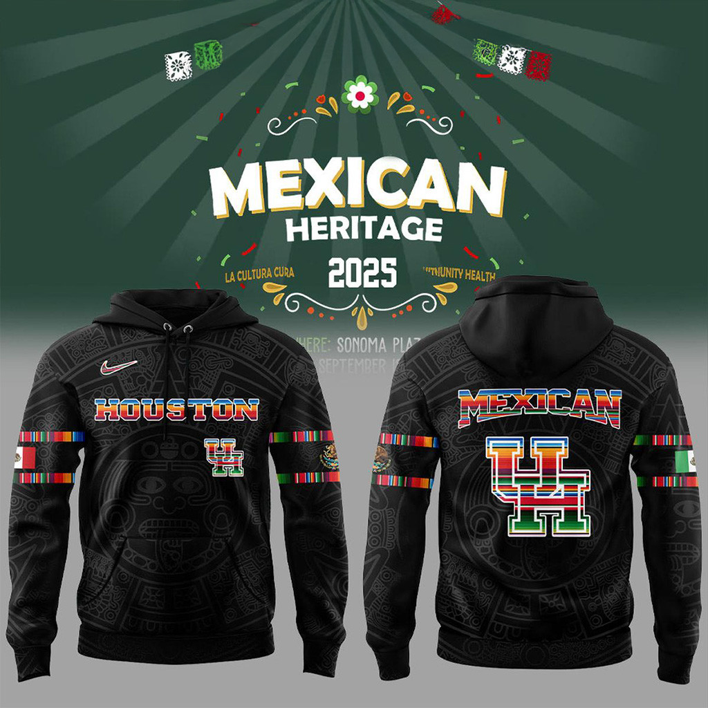 Houston Cougars Mexican Heritage Night 2025 Hoodie Houston Cougars Merch Gifts For Fans
