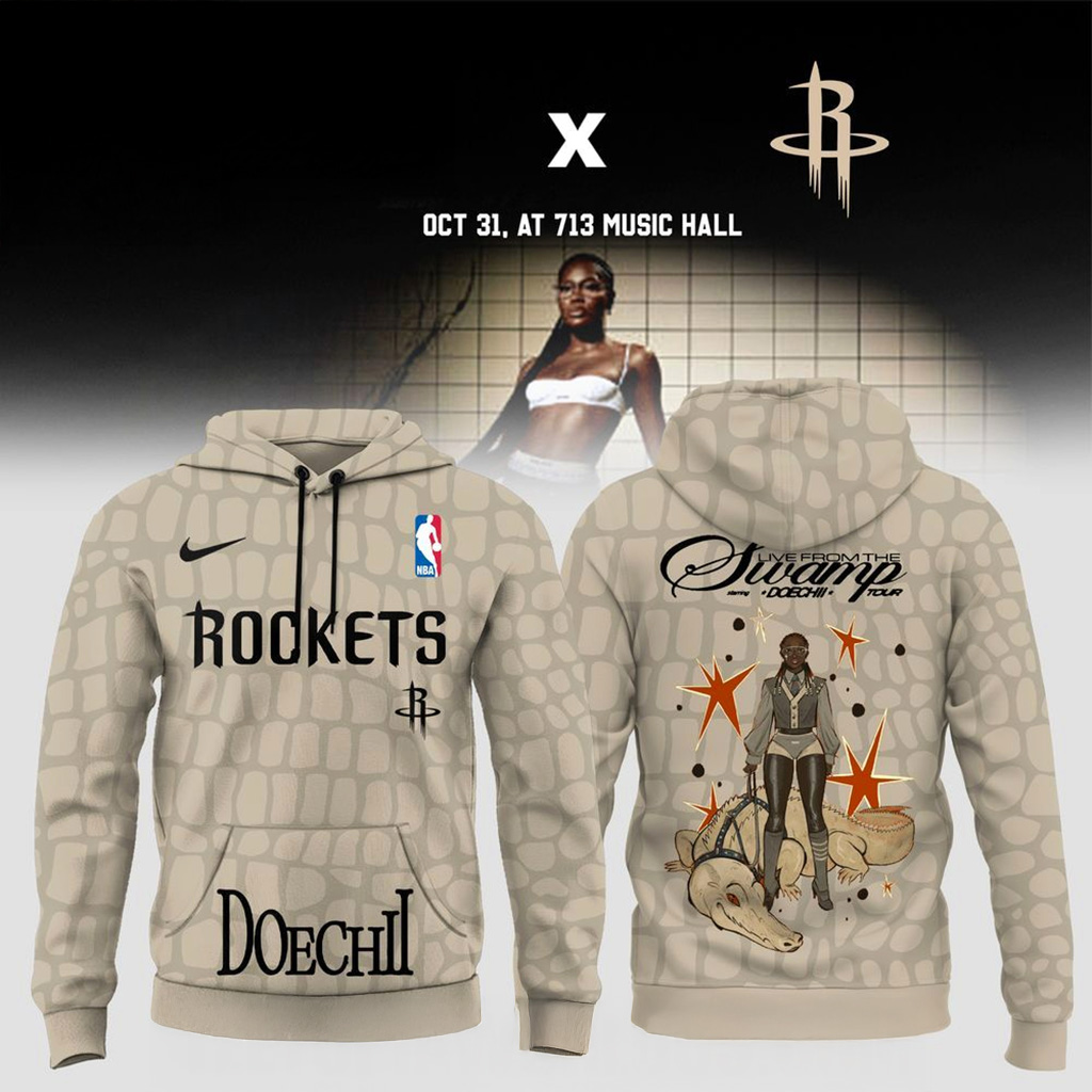 Houston Rockets X Doechii Live From The Swamp Tour 2025 Hoodie Houston Rockets Merch