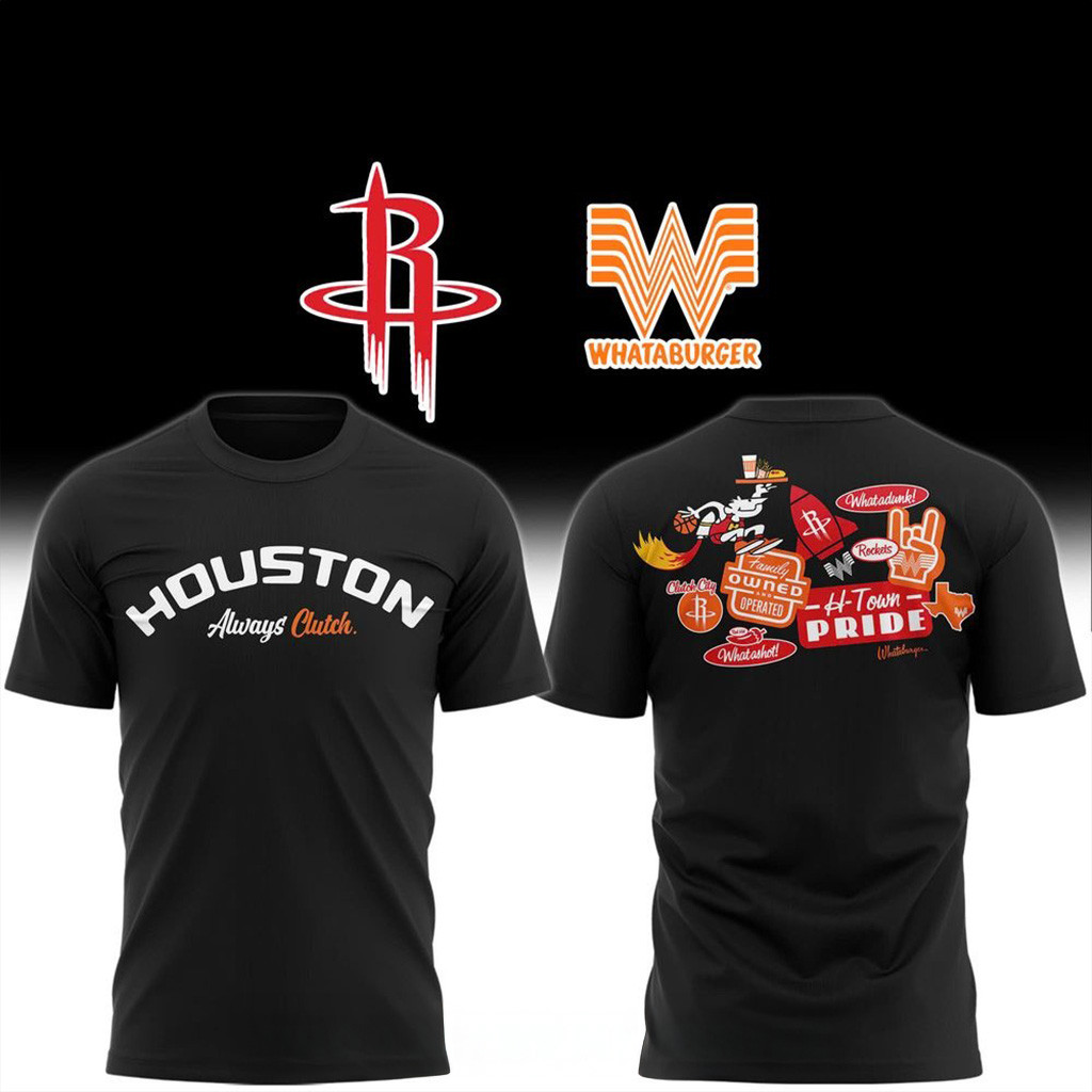 Houston Rockets x Whataburger New Collection 2025 Shirt Houston Rockets Merch Gifts For Father