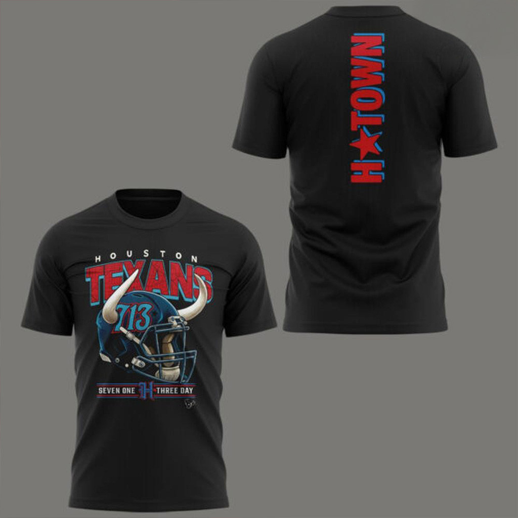 Houston Texans H Town 713 Day Lil Keke T-Shirt Houston Texans Merch Gifts For Dad