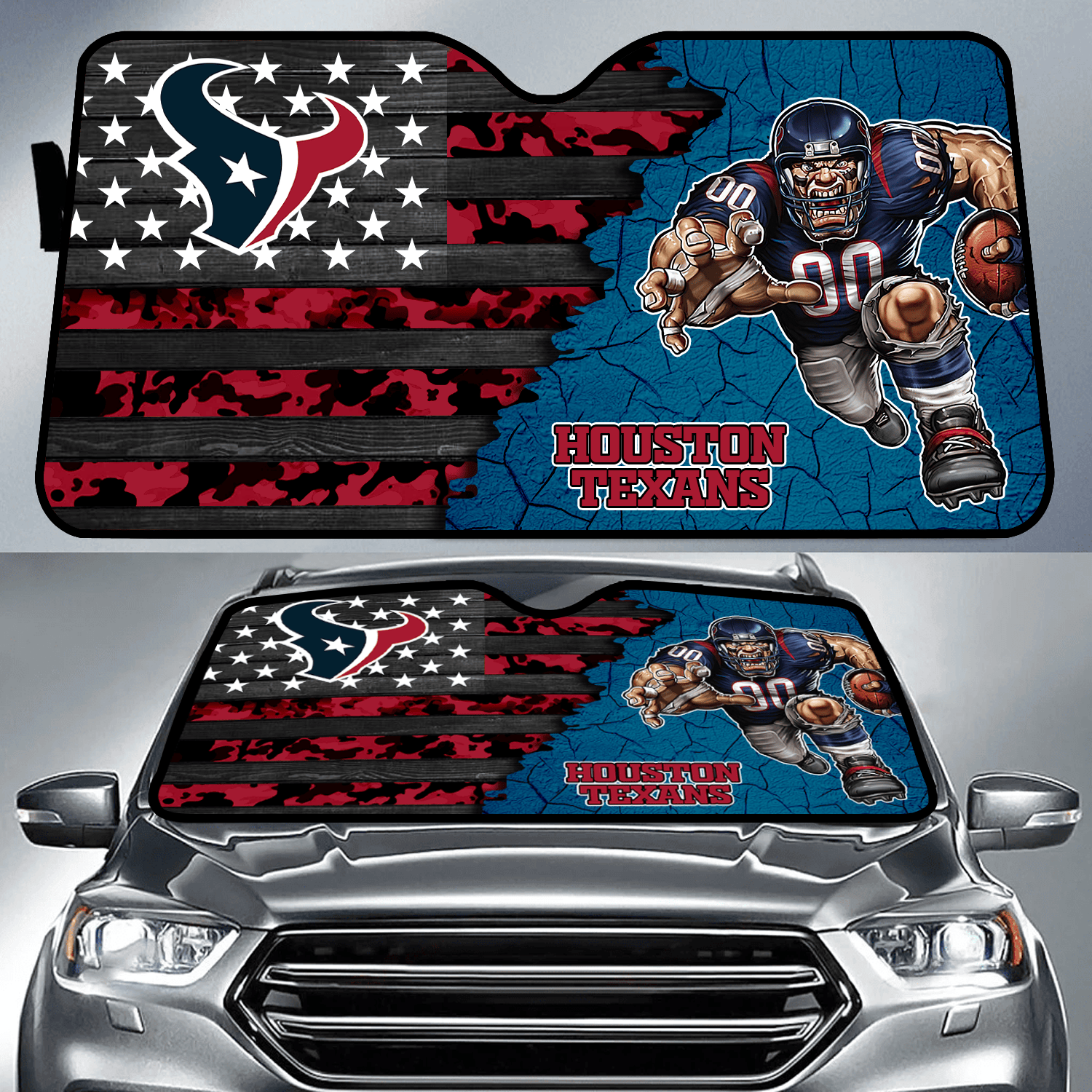 Houston Texans X NFL Auto Sun Shade Unique Gifts For Football Lovers