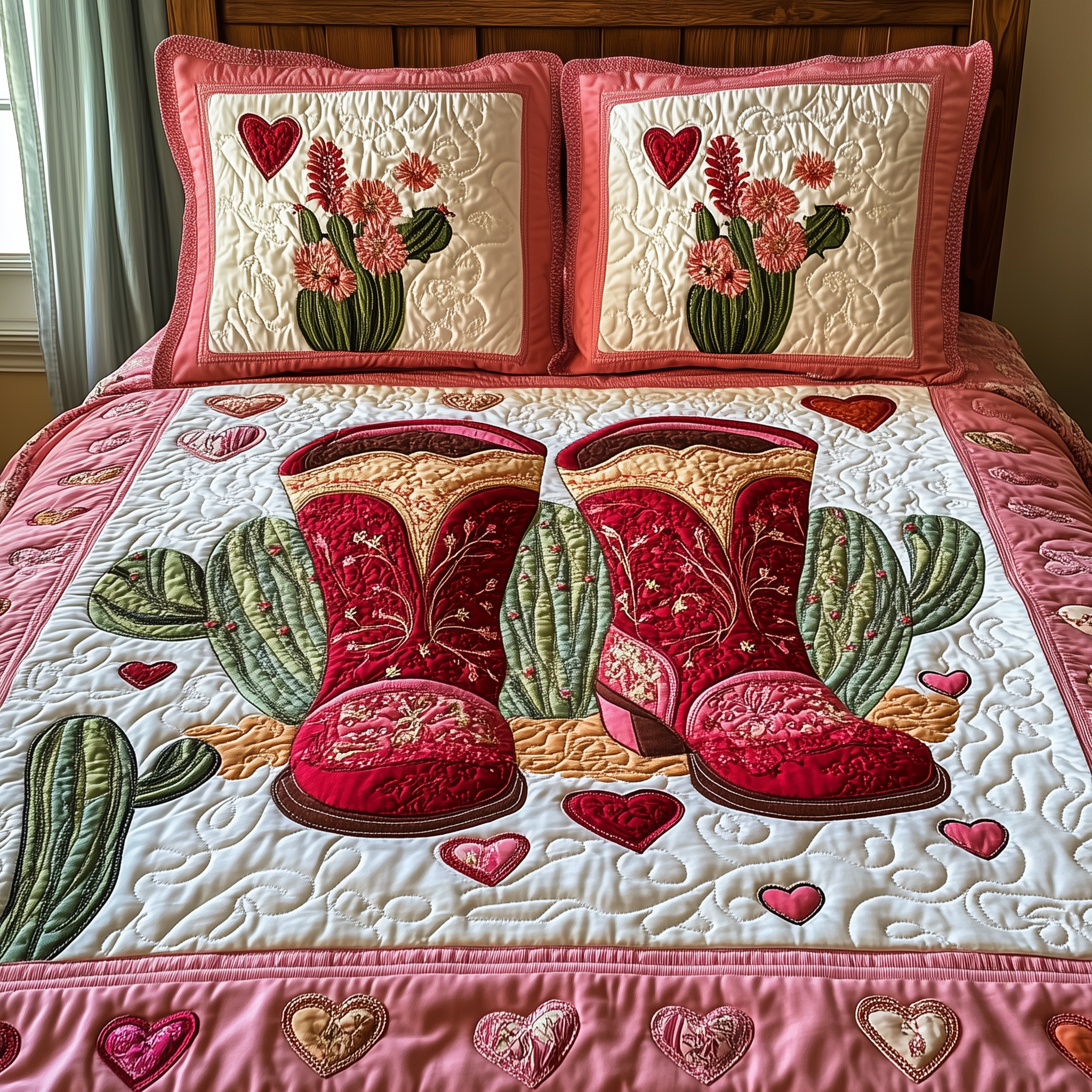 Howdy Valentine Quilted Bedding Set Duvet Cover Bedspread Set Item Valentine'S Day Ideas