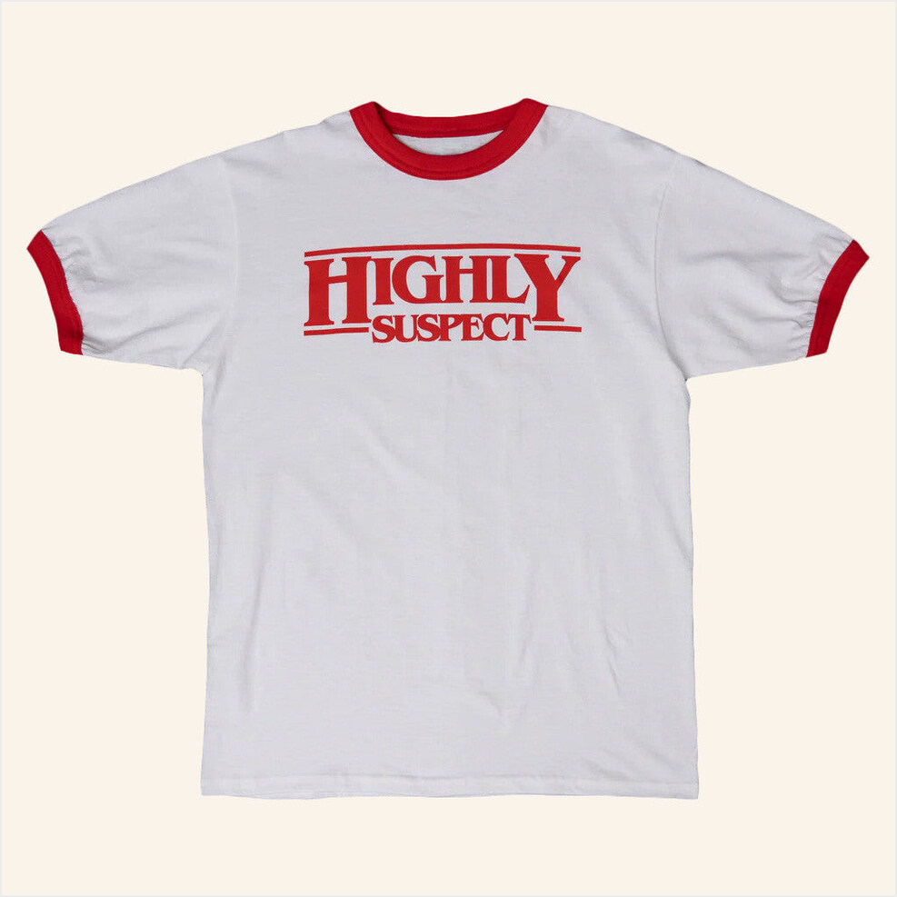 Hs White Ringer T-Shirt Highly Suspect Merch Best Birthday Gifts For Wife Gifts For Friends
