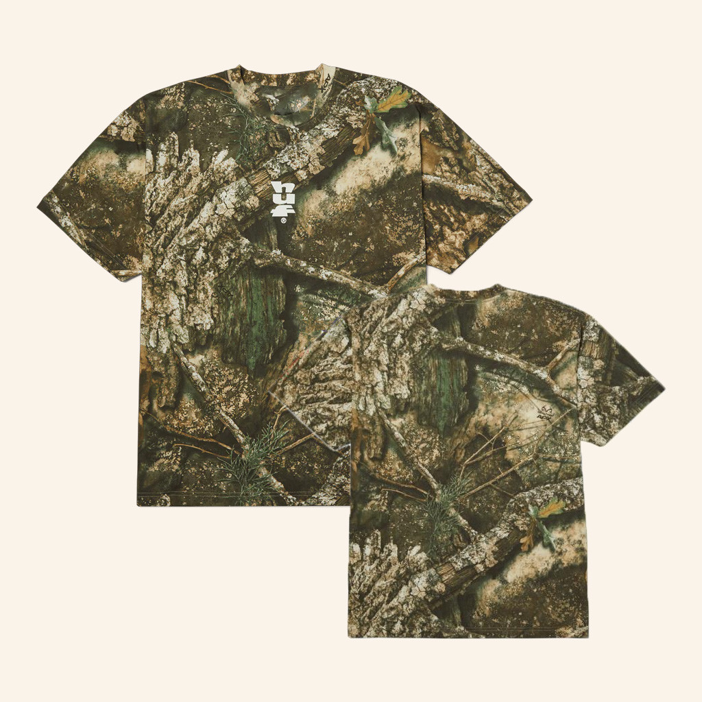 Huf Worldwide Merch Realtree Megablast T-Shirt Camo Tees Gifts For Dad
