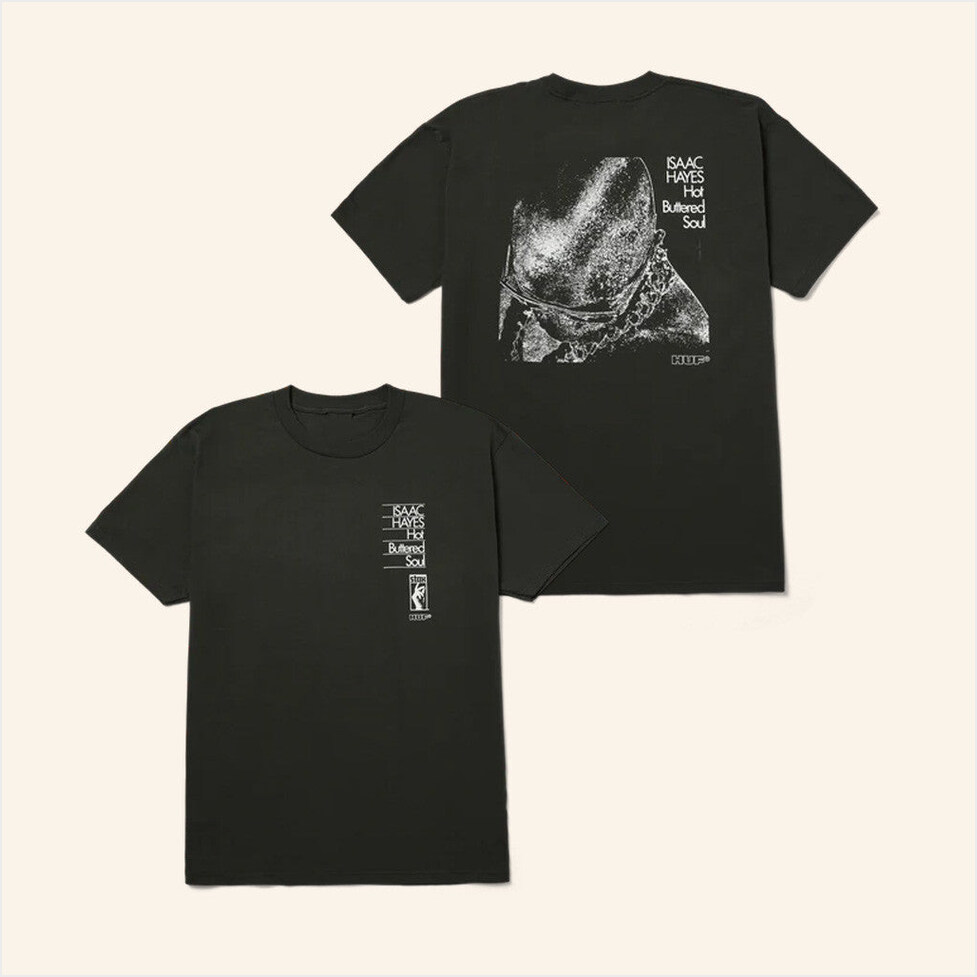 Huf X Isaac Hayes Hot Buttered T-Shirt HUF Worldwide Merch Birthday Gifts For Besties