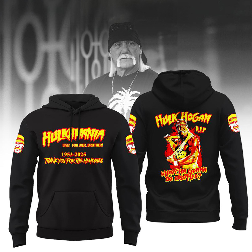 Hulk Hogan 1953 2025 Thanks For Memories Hoodie Fan Merch Dad Gifts