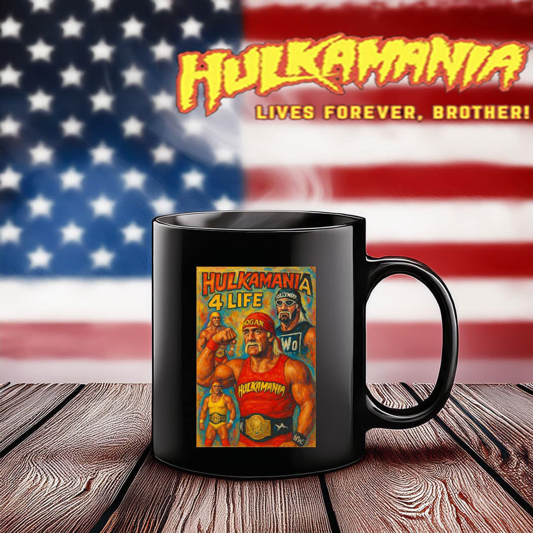 Hulkamania 4 Life Tribute Mug RIP Hulk Hogan Fan Gift