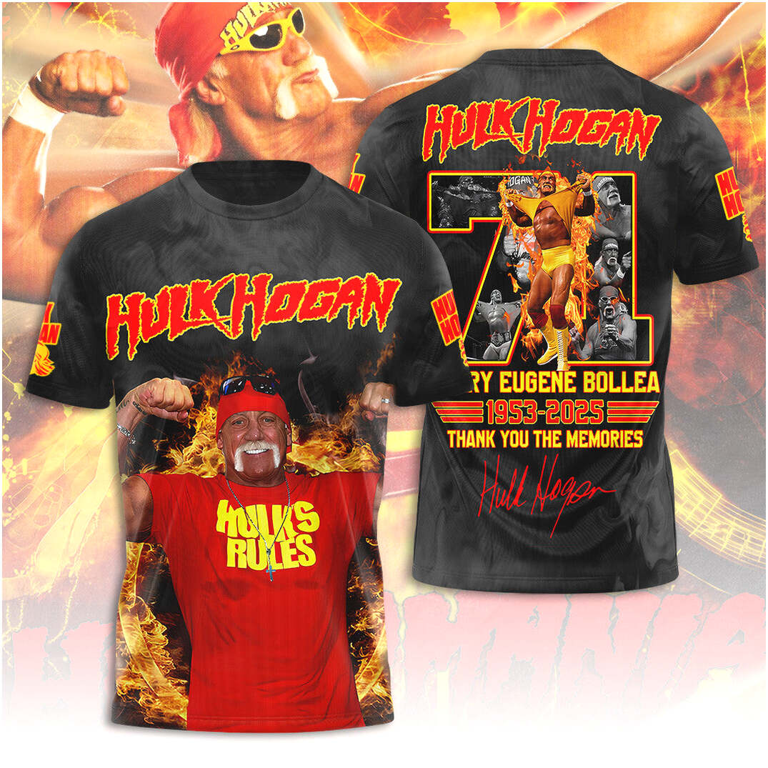 Hulkamania Hulk Hogan Shirt RIP Hulk Hogan Thank You For The Memories Shirt Merch Gifts For BFF