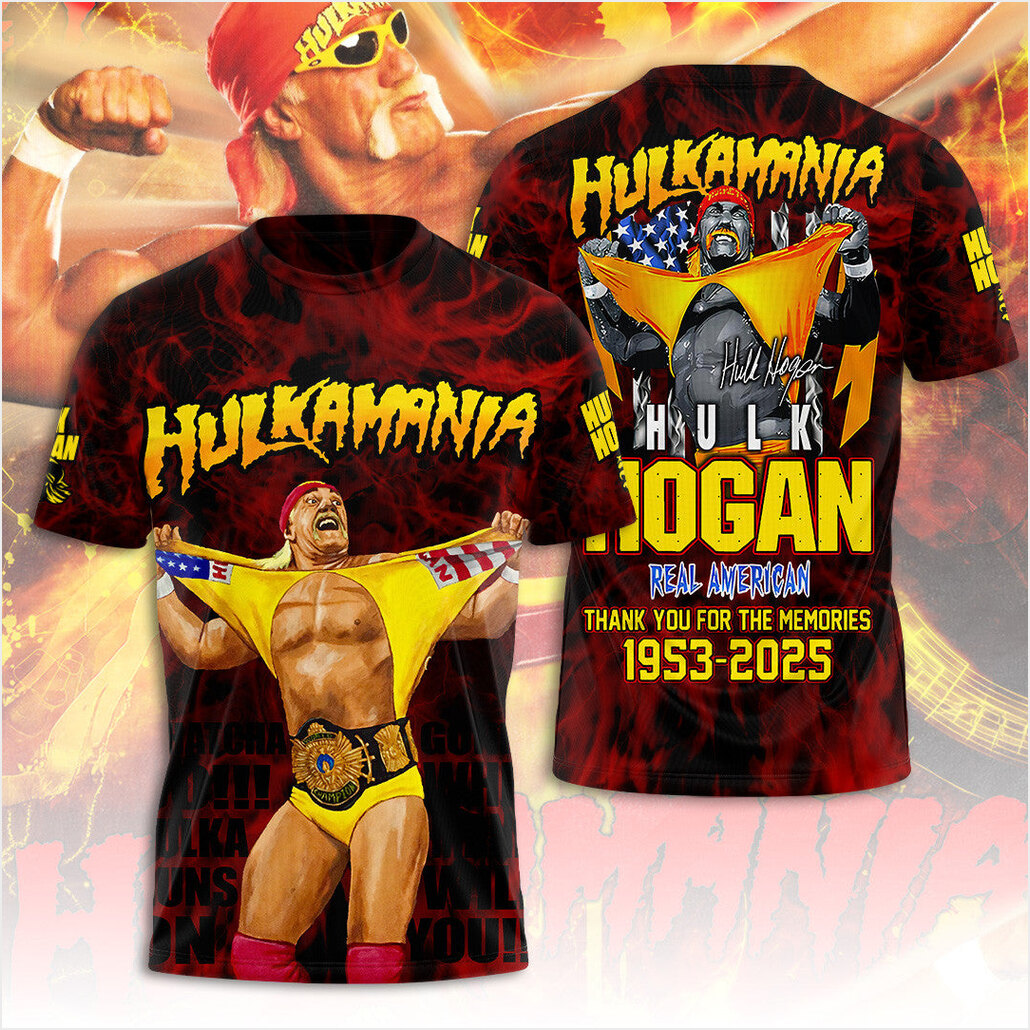 Hulkamania Hulk Hogan Shirt RIP Hulk Hogan Thank You For The Memories T-Shirt Fan Merch