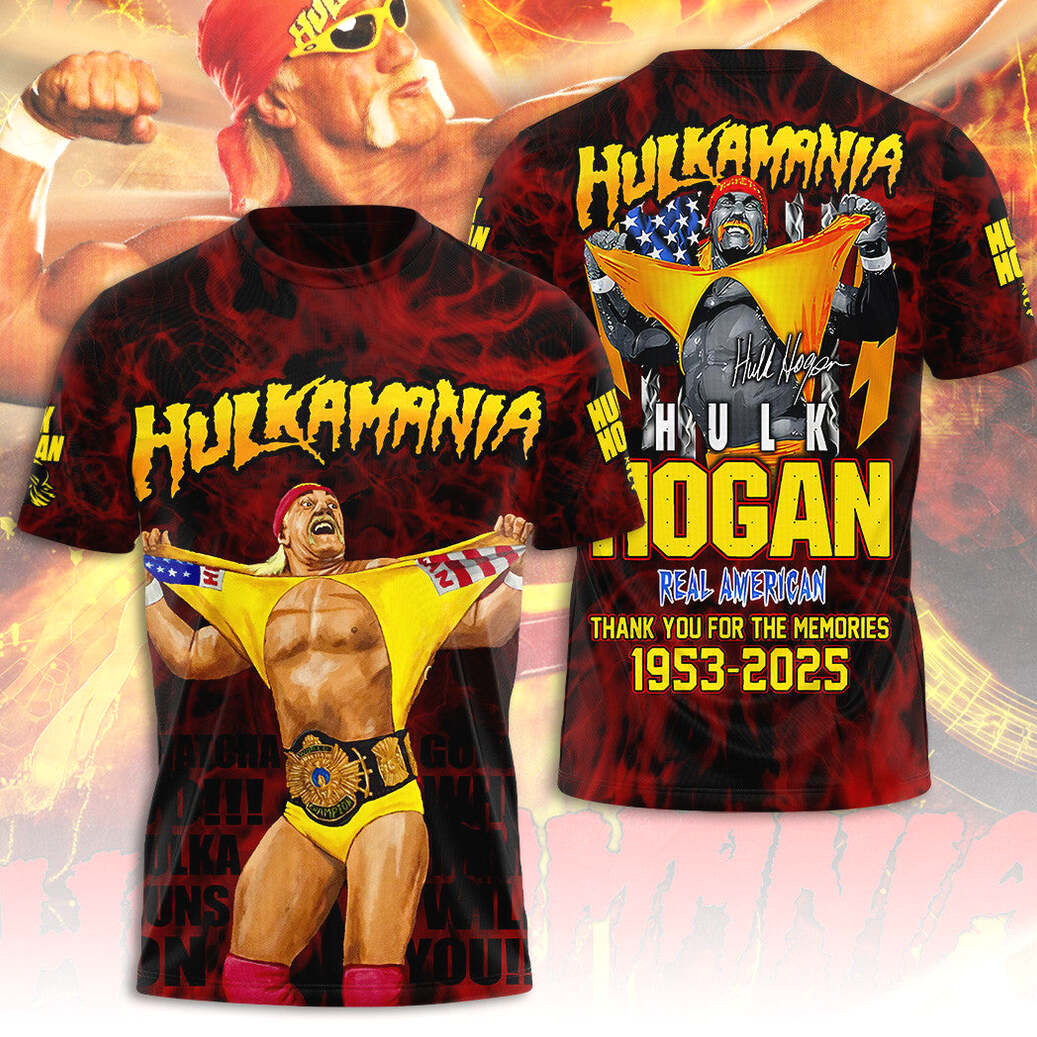 Hulkamania Hulk Hogan Shirt RIP Hulk Hogan Thank You For The Memories T-Shirt Fan Merch