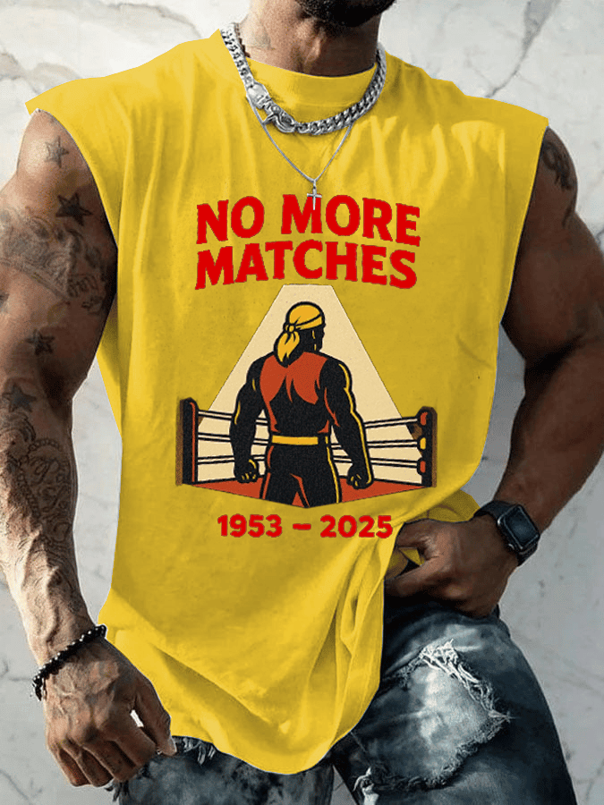 Hulkamania Legendary Wrestler Memorial Tank Top No More Matches 1953 2025 Apparel