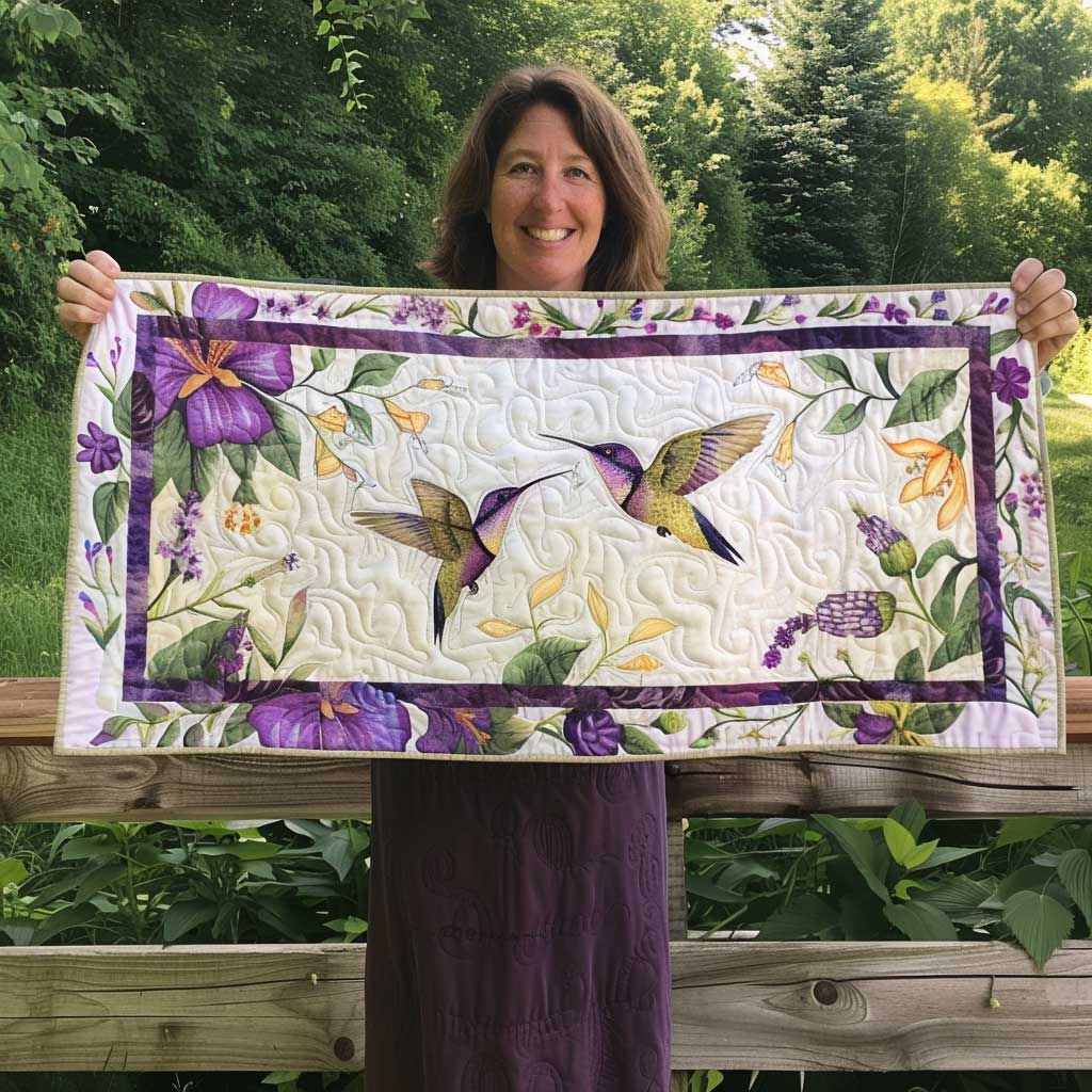 Hummingbird Quilted Table Runner Deocrations Beautiful Hummingbird Gifts For Mom