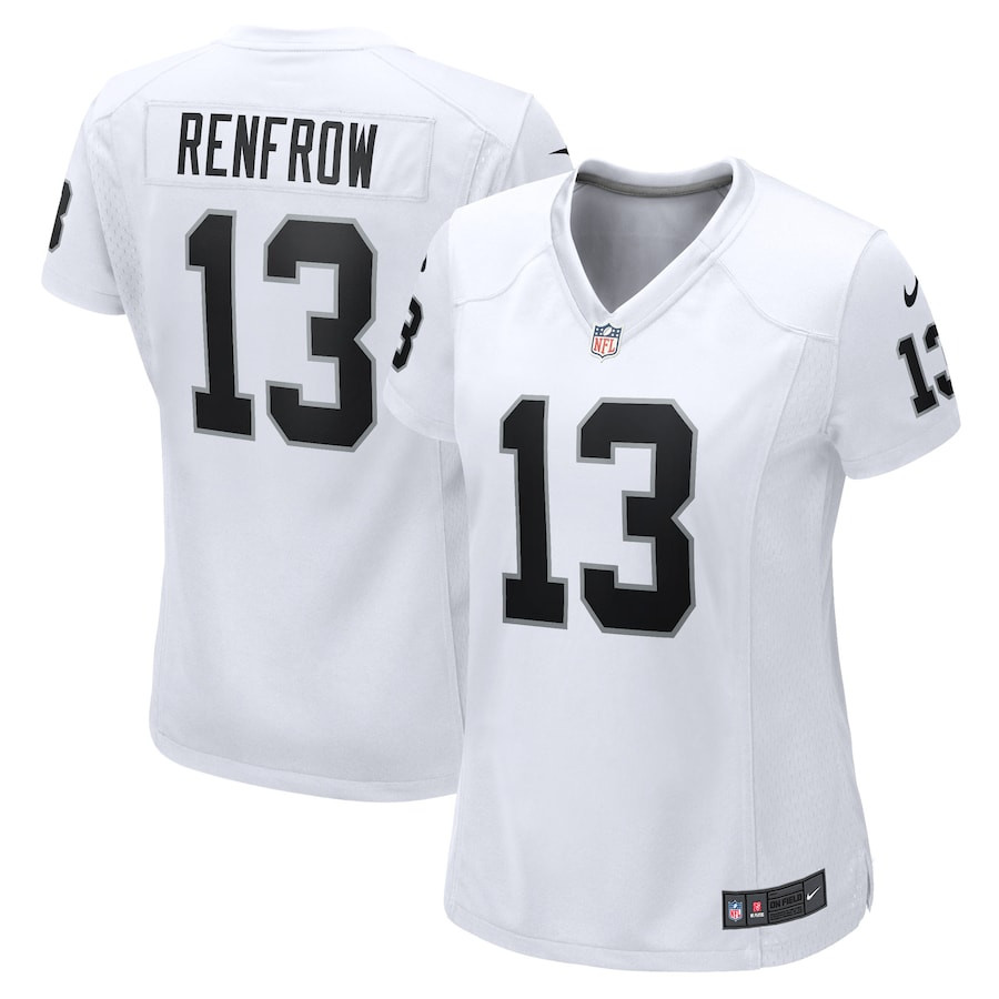 Hunter Renfrow 13 Las Vegas Raiders Women Game Jersey - White - JS838