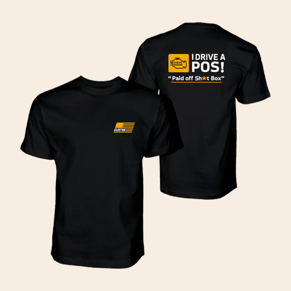 I Drive A POS Cleetus Mcfarland T-Shirt Cleetus Mcfarland Merch Birthday Gifts For Fans