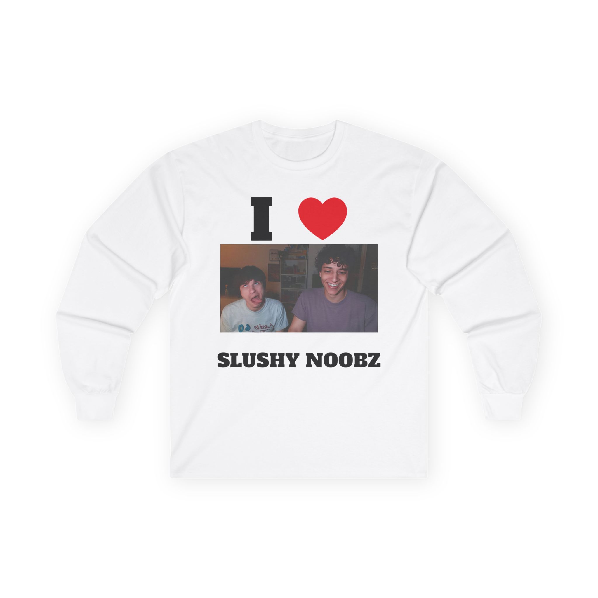 I Heart Slushy Noobz Ultra Cotton Long Sleeve Tee Trendy Merch Gift For Slushy Fans