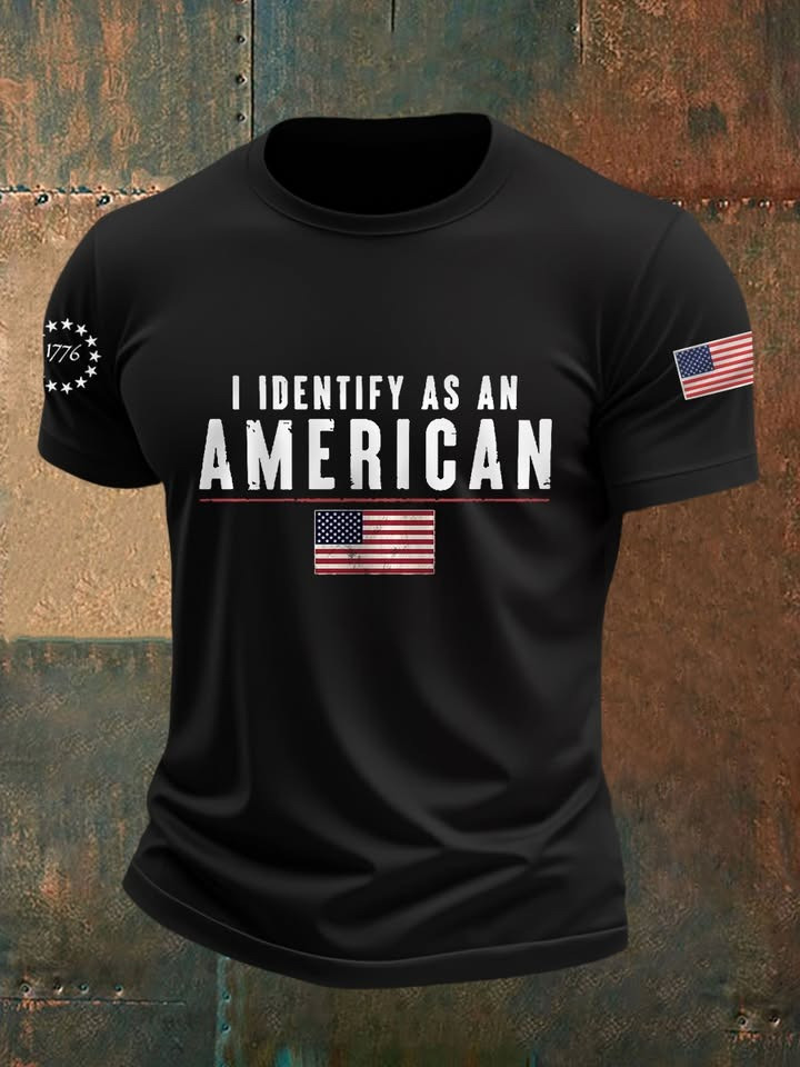 I Identify As A American T-shirt 4th of July Day Gifts