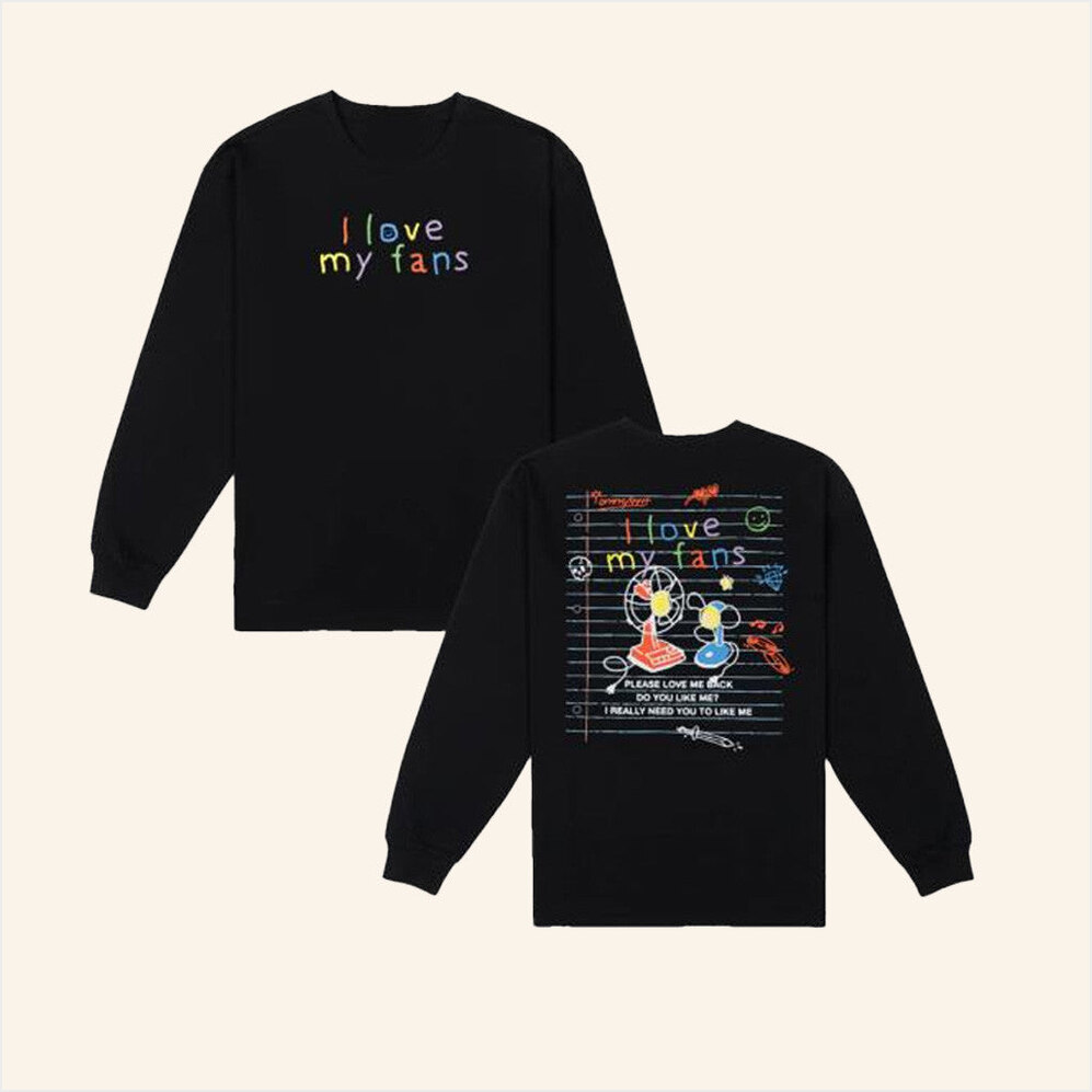 I Love My Fans Long Sleeve T-Shirt Tommyinnit Merch Best Birthday Gifts For Best Friend