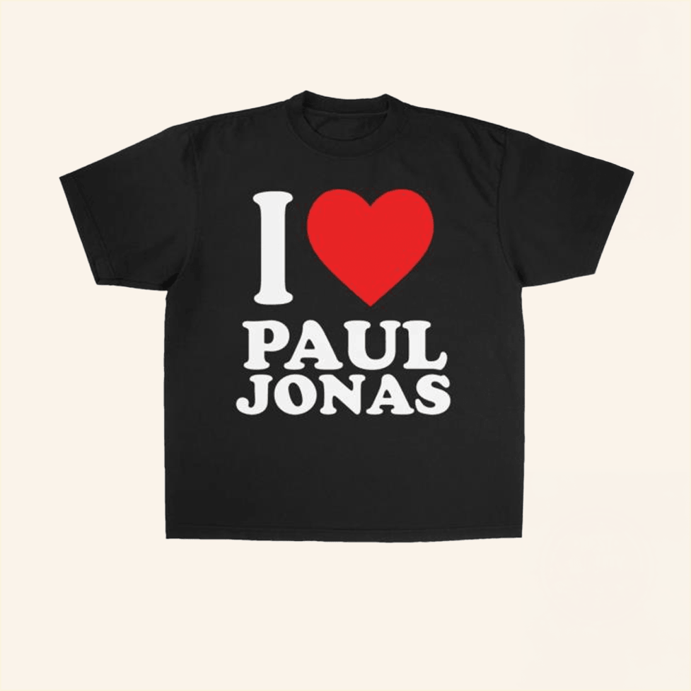 I Love Paul Jonas T-Shirt Jonas Brothers Merch BFF Birthday Gifts Christmas Presents