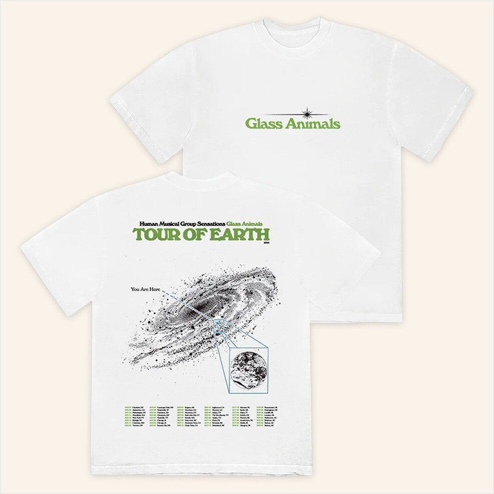 I Love You So Fking Much Tour T-Shirt Glass Animals Merch White Best Friend Birthday Gift Ideas