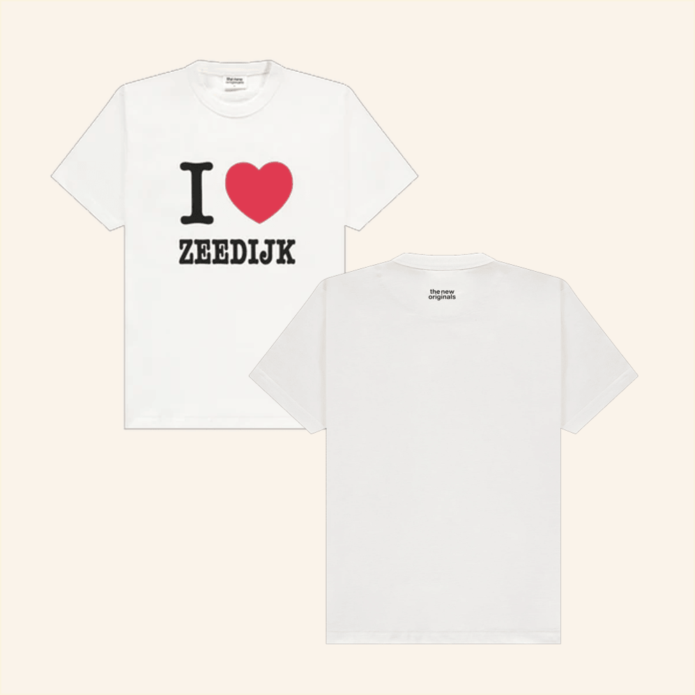 I Love Zeedijk Slub T-Shirt The Originals Merch White Birthday Gifts For Him Her BFF Gifts