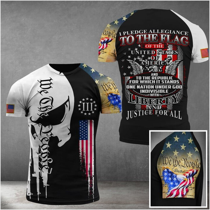 I Pledge Allegiance To The Flag T-Shirt We The People Patriots Shirt Mens Gifts For Husband