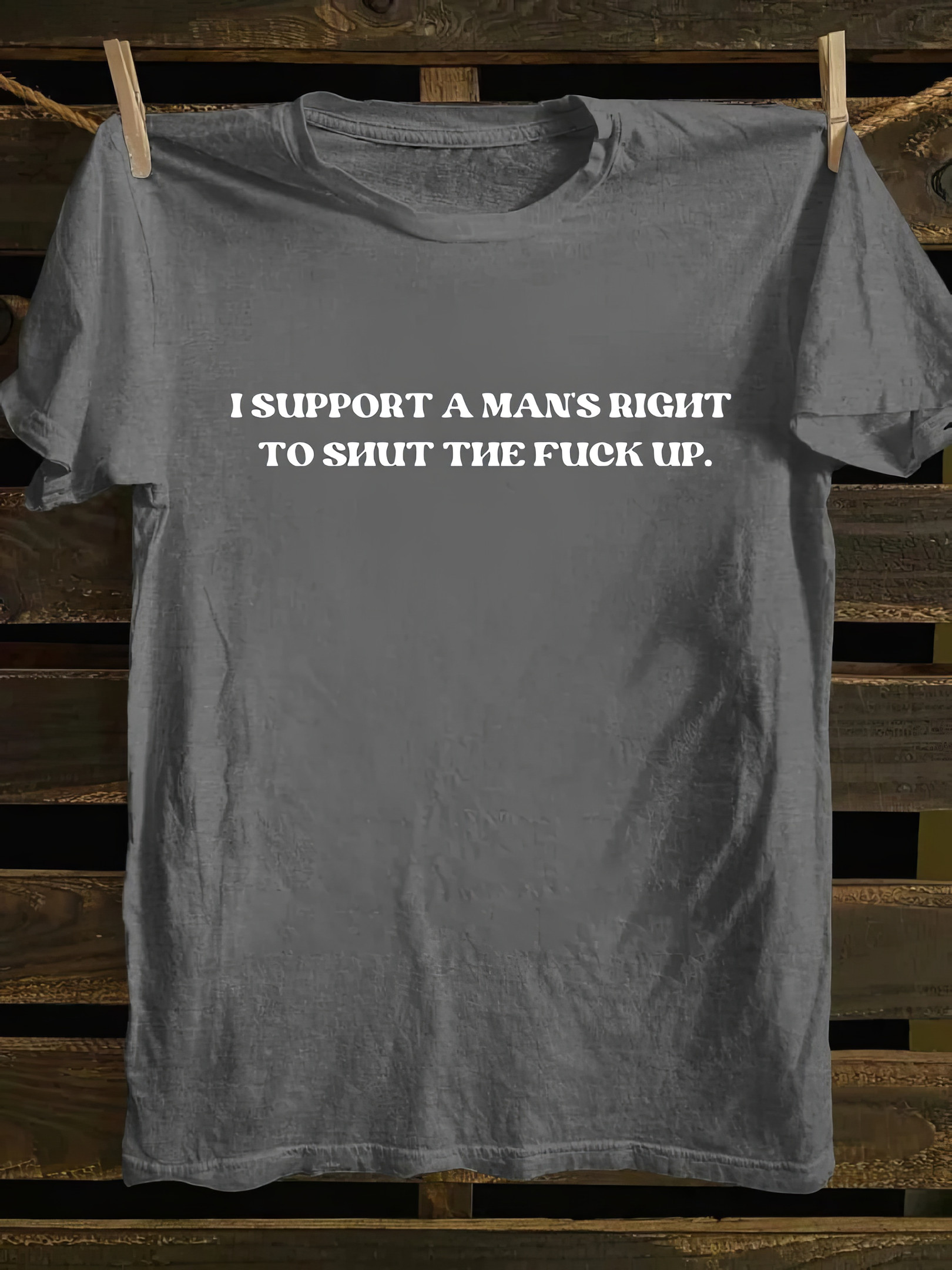 I Support A Man's Right To STFU T-Shirt Gifts For Father's Day From Son