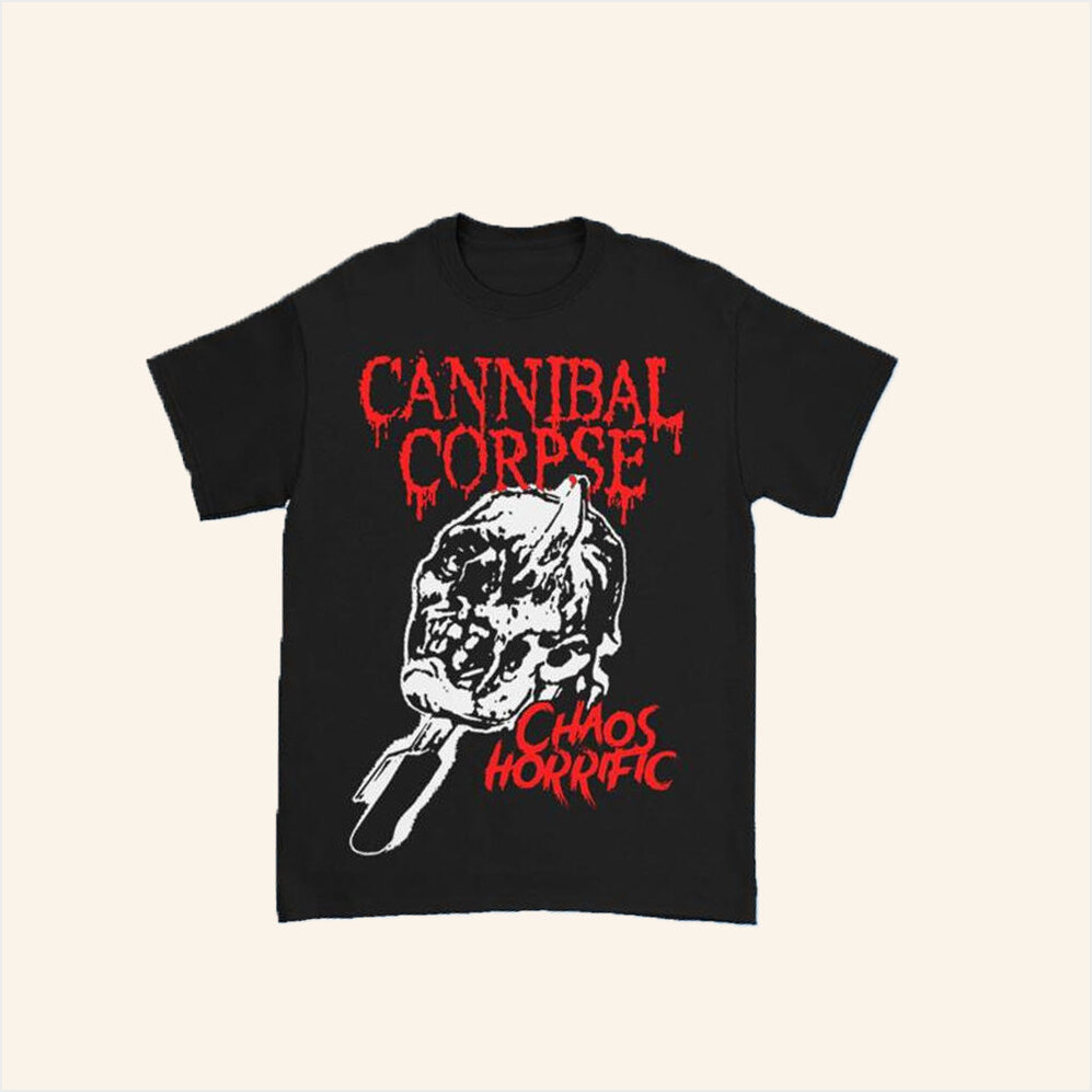 Ice Pick Skull T-Shirt Cannibal Corpse Merch Birthday Gifts For Husband Gifts For Friends