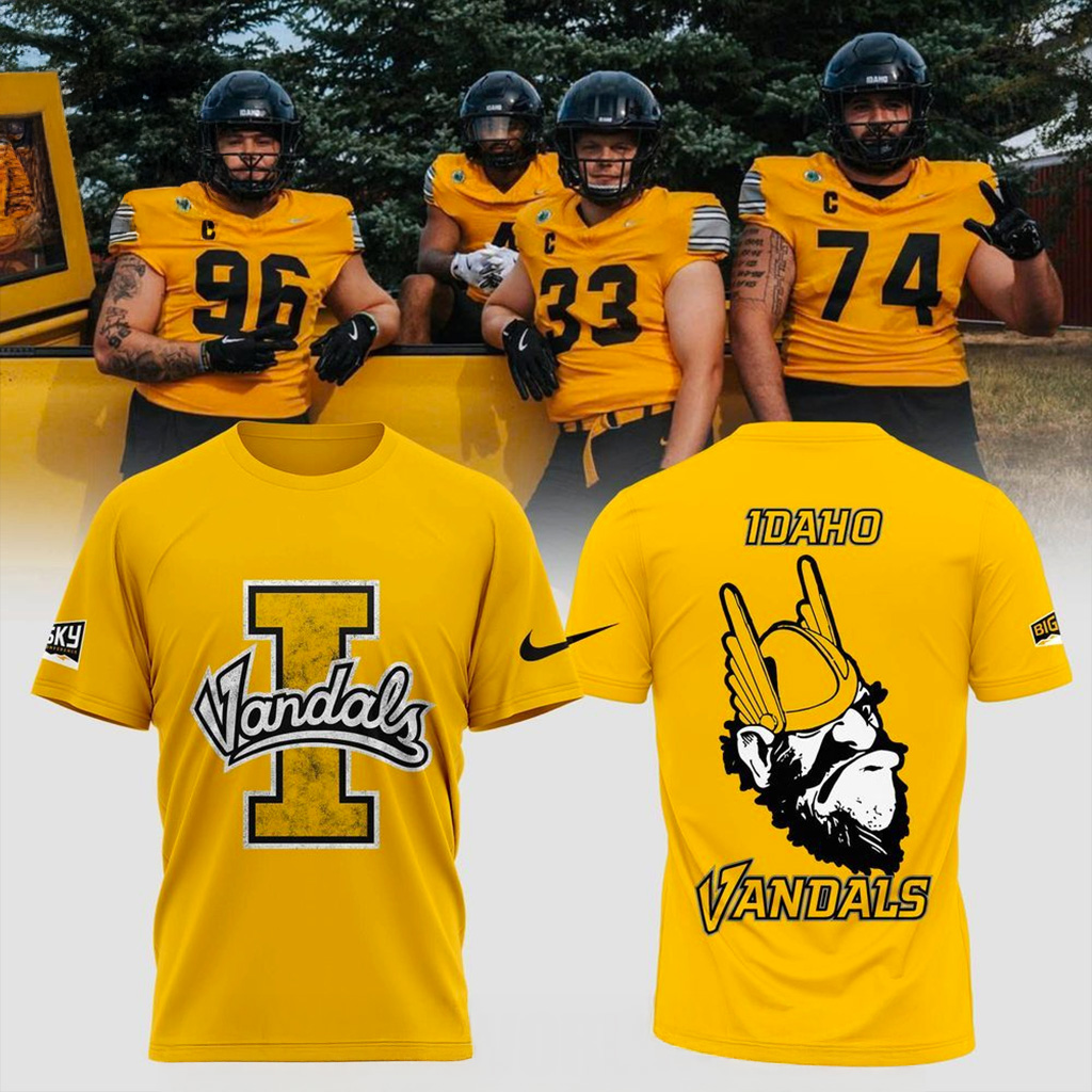 Idaho Vandals Gold Uniform Reveal 50 Years T-Shirt Idaho Vandals Merch Gift For Football Fan