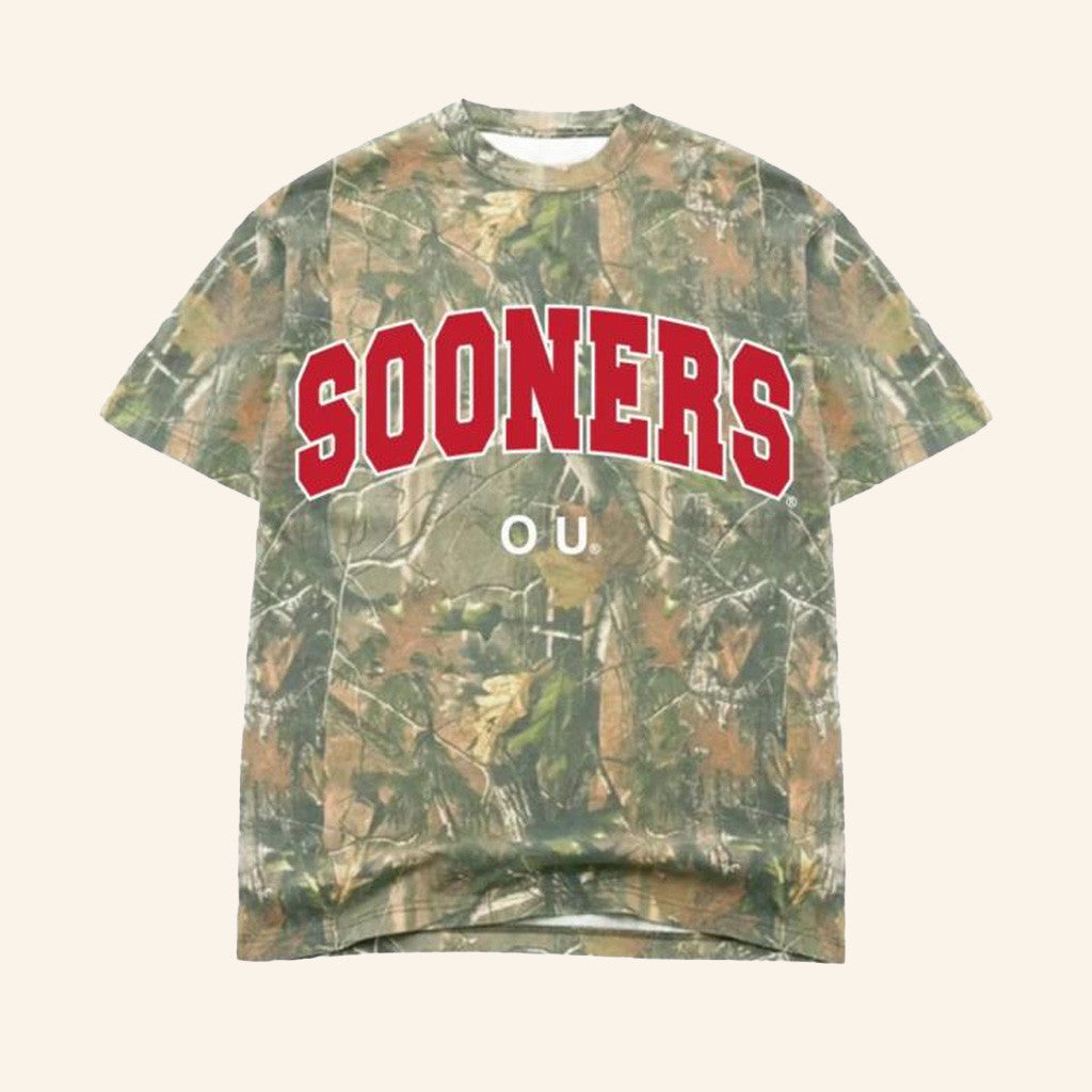 Idared General Merch University Of Oklahoma Sooners Camo Shirt Best Birthday Gift For Husband
