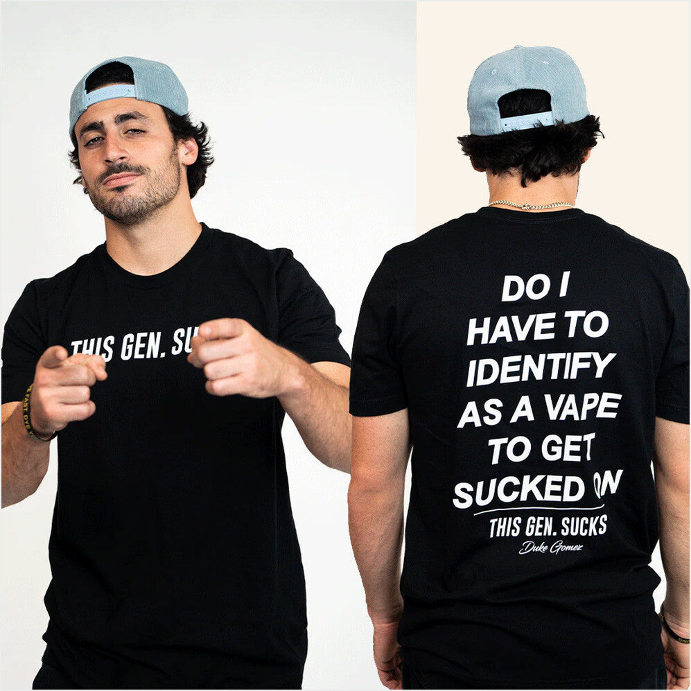 Identify As A Vape T-Shirt Duke Gomez Merch Gifts For Boyfriend Birthday Gift Ideas