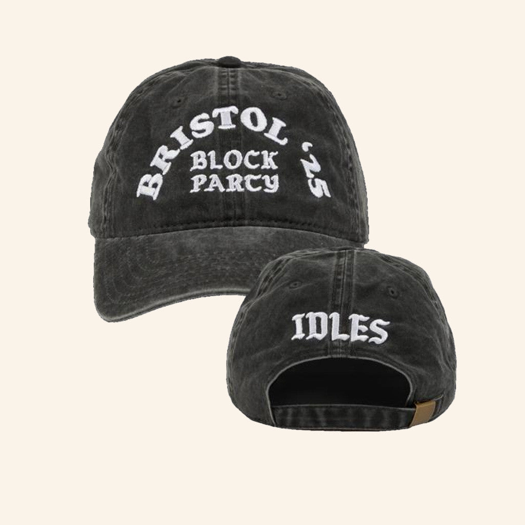Idles Band Merch Bristol Block Party Washed Hat Embroidered Birthday Gift Ideas For Husband