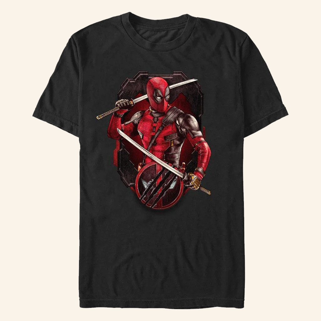 Ign Merch Deadpool Pose Badge T-Shirt Gifts For Movie Fans