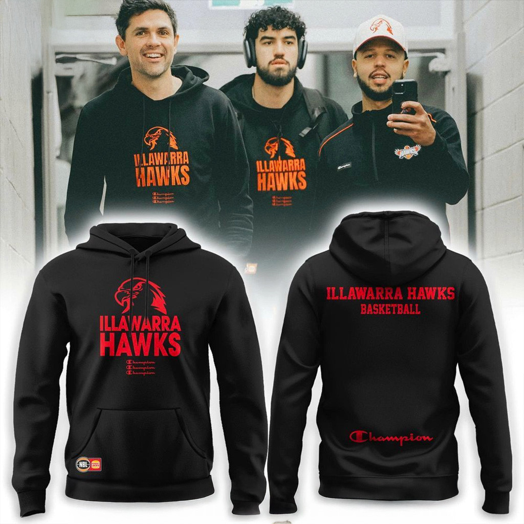 Illawarra Hawks 2526 Youth Courtside Hoodie Illawarra Hawks Merch Presents For Him