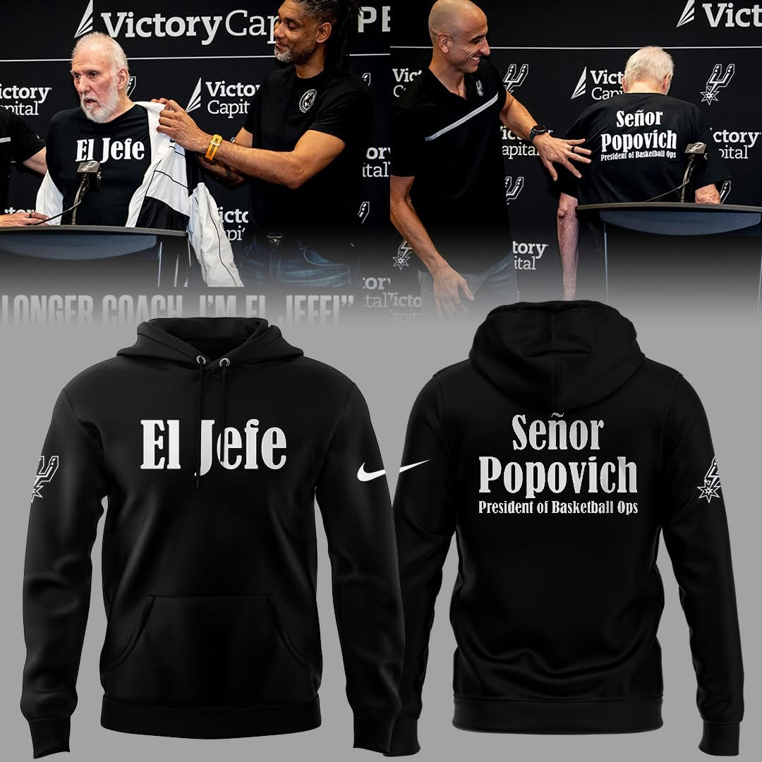 I’m No longer A Coach I’m El Jefe Gregg Popovich Hoodie President Of Basketball Ops
