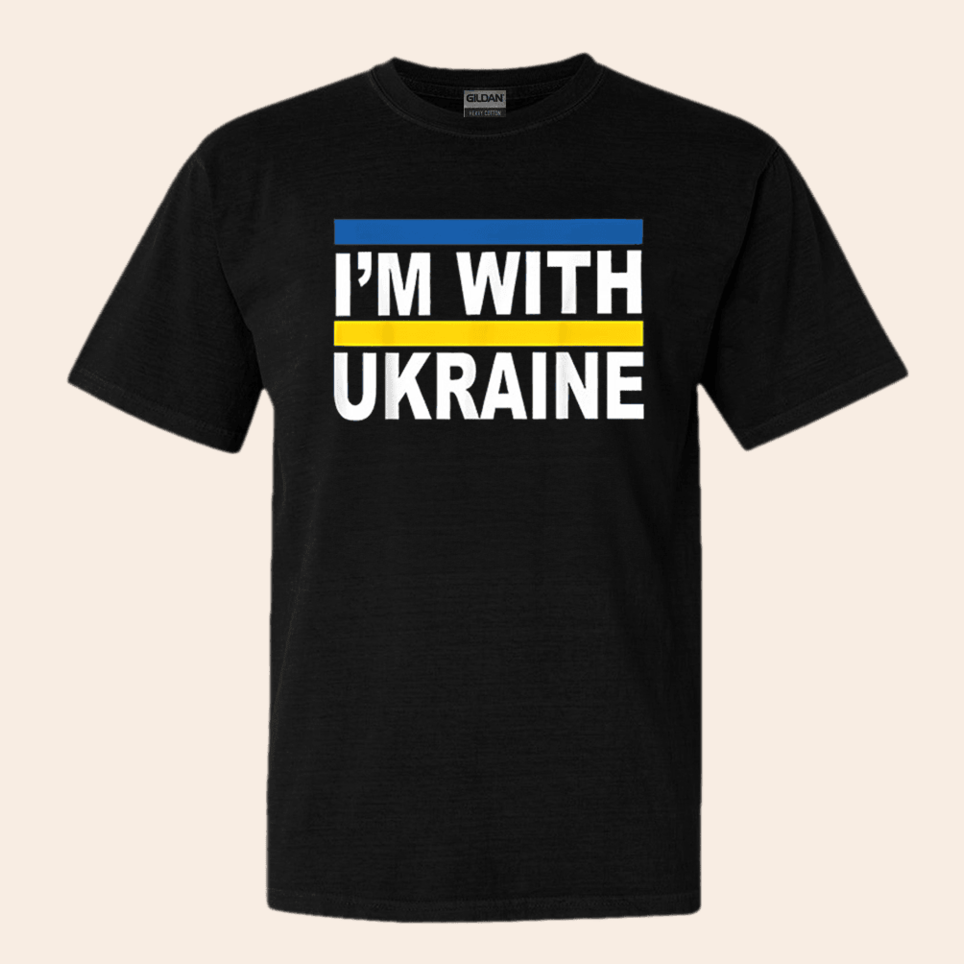 I'm With Ukraine T-Shirt Support Ukraine Shirt Gifts For Father Anniversary Gifts For Men