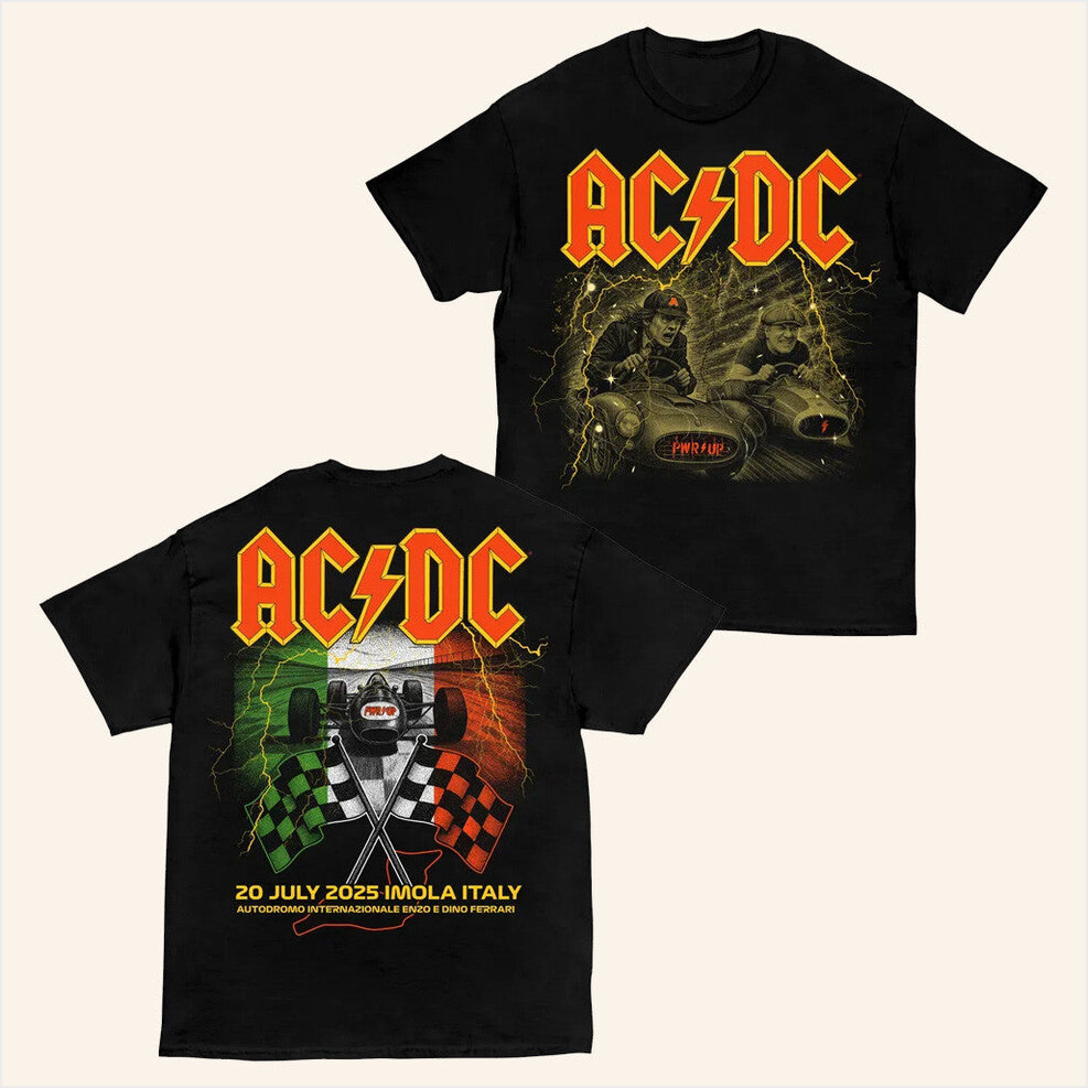 Imola Pwr Up Tour T-Shirt ACDC Merch Birthday Gifts For Music Lovers Gifts For BFF