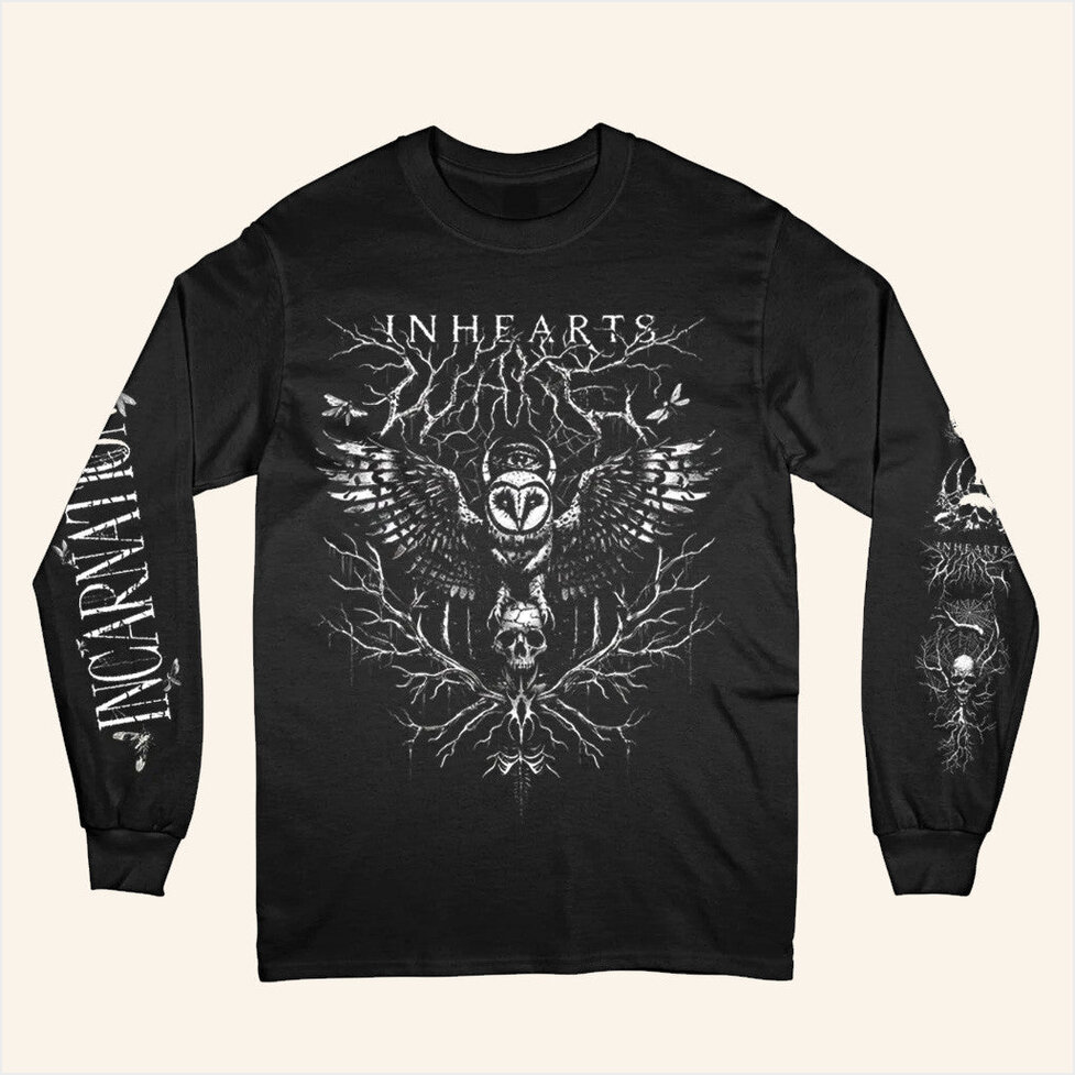 In Hearts Wake Incarnate Owl Long Sleeve T-Shirt Gitfs For Dudes Birthday Gift Ideas