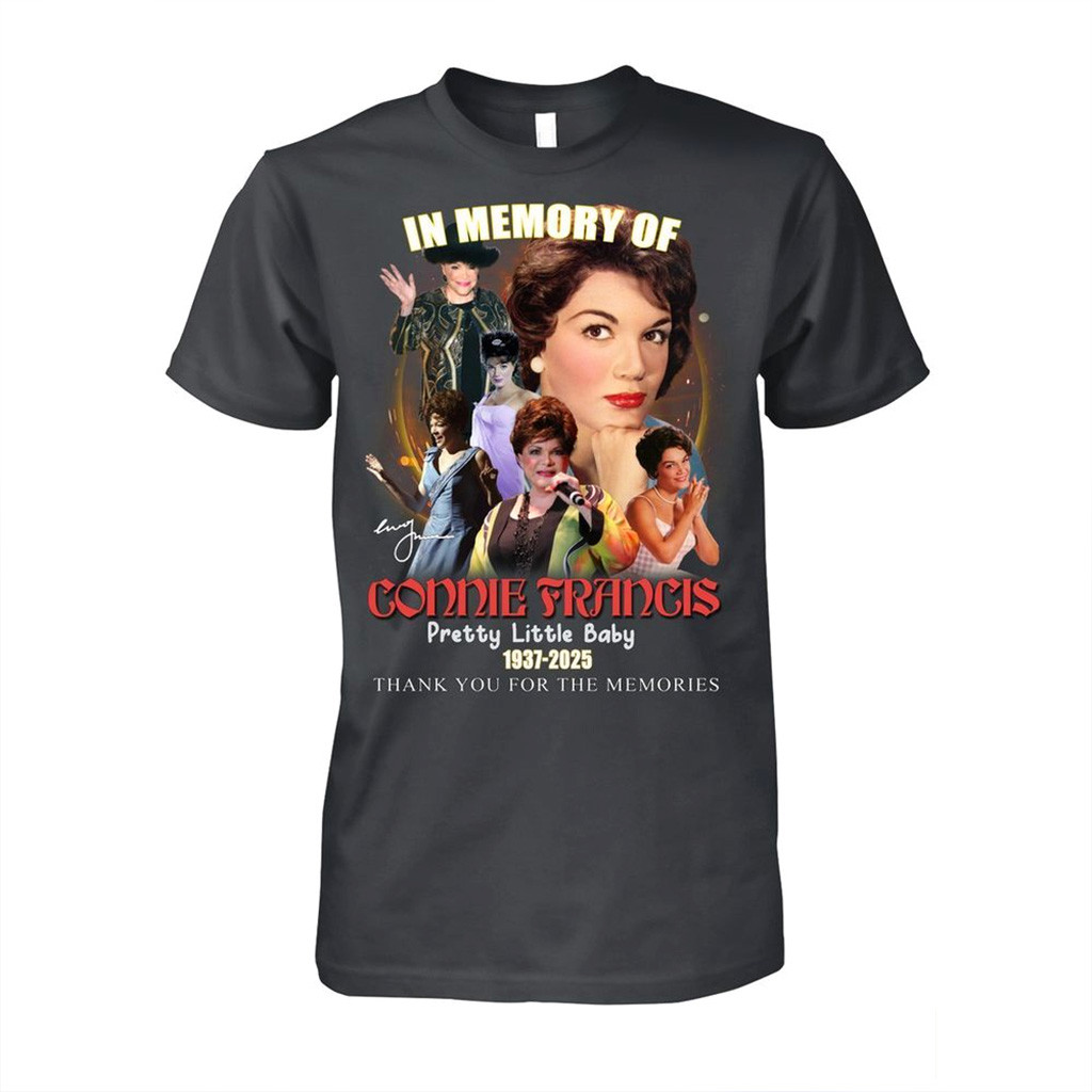 In Memory Of Connie Francis T-Shirt Thank You For Memories Shirt Gifts For Her