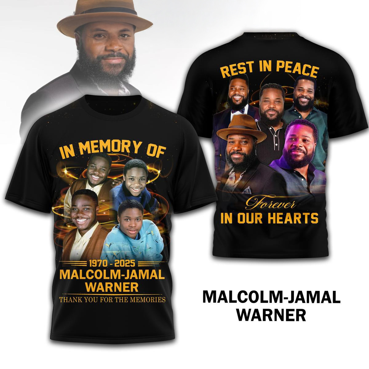 In Memory Of Malcolm Jamal Warner 2025 Shirt Fan Merch Best Gifts For Dad