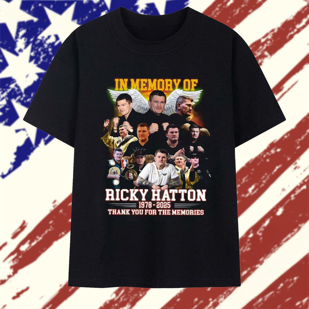 In Memory Of Ricky Hatton 1978 2025 Vintage T-Shirt Ricky Hatton Merch Gift For Fans