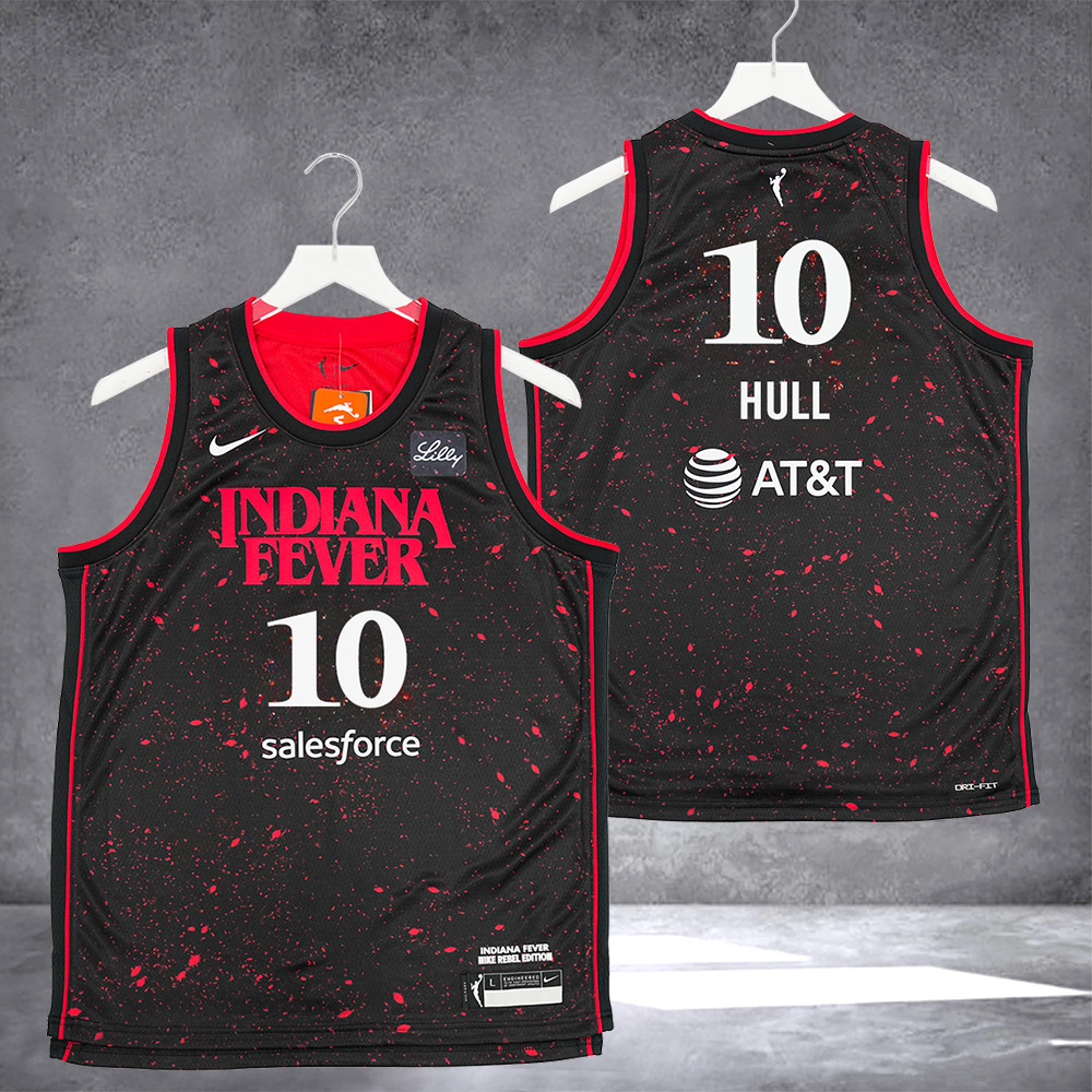Indiana Fever 10 Lexie Hull Stranger Things Rebel Swingman Jersey Gifts For Women
