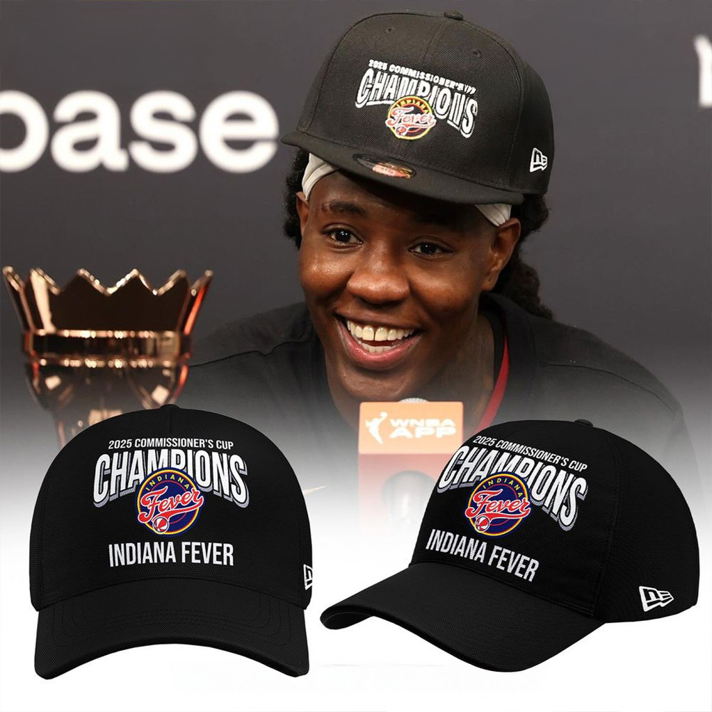 Indiana Fever 2025 Commissioner's Cup Champions Hat Indiana Fever Merch Gifts For Wife