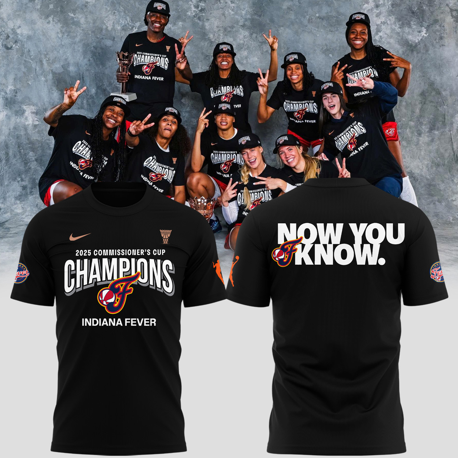 Indiana Fever 2025 Wnba Commissioners Cup Champions Shirt Presents For Basketball Fans